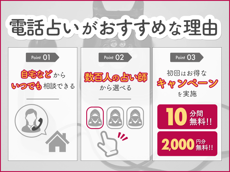 電話占いがおすすめの理由