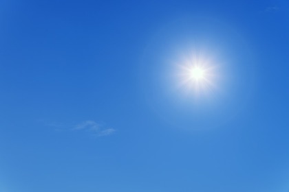 雲一つない天気