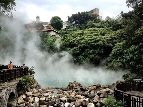 温泉地