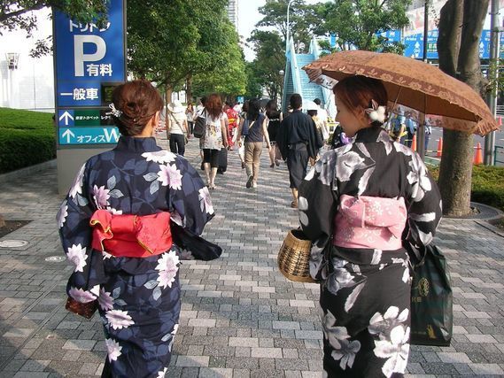 浴衣で出かける