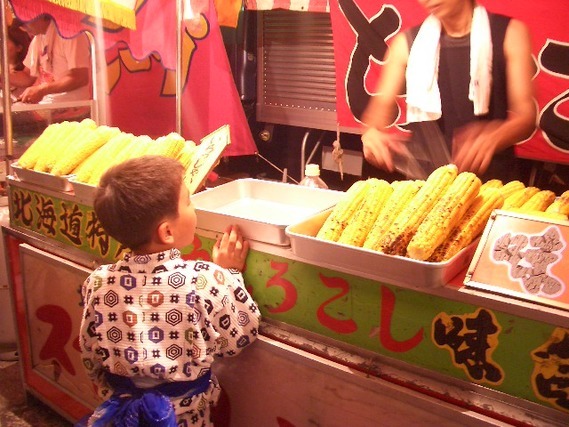 焼きトウモロコシ