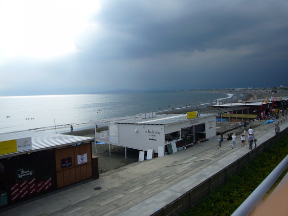 海の家のある海岸