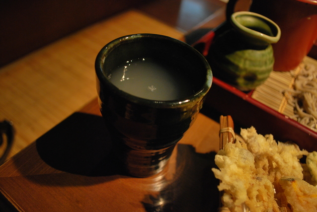 天ぷらと蕎麦湯