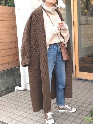 オーバーチェックコート