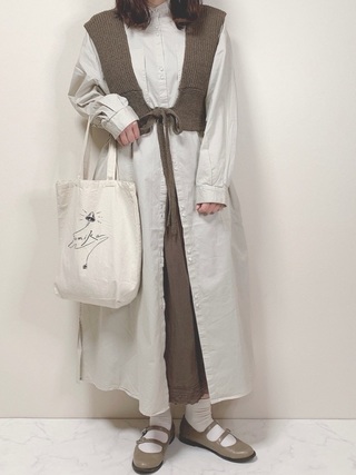 バンドカラーワンピース＆カシュクールワンピ