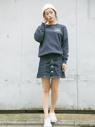 プリント入りスウェット