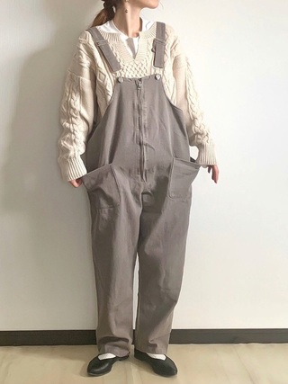 スキッパーケーブルニット