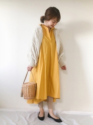 黄色ワンピース