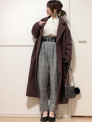 グレンチェックパンツ