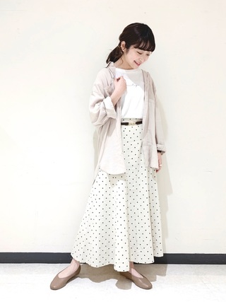 リネンビッグシャツコーデ