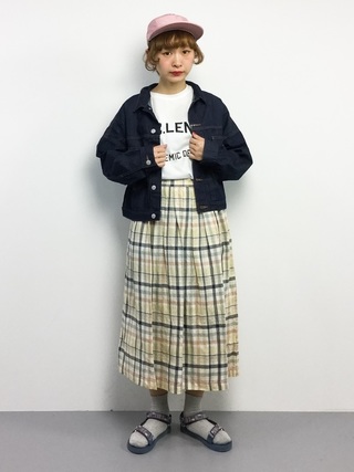 ワークキャップとＧジャンのコーデ