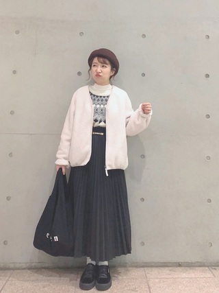 ロングスカートコーデ