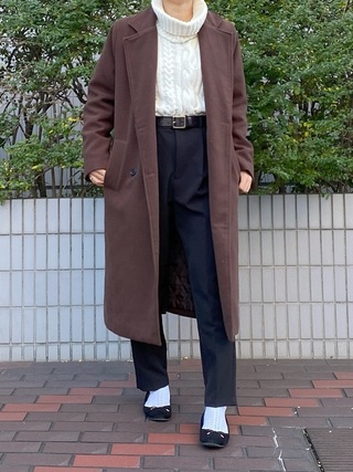 ソリッドカラーダブルコート