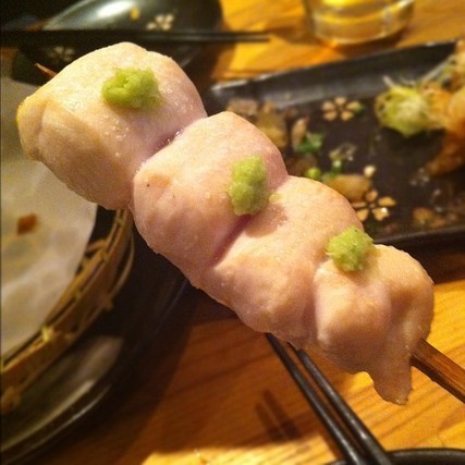 鳥のささ身の焼き鳥